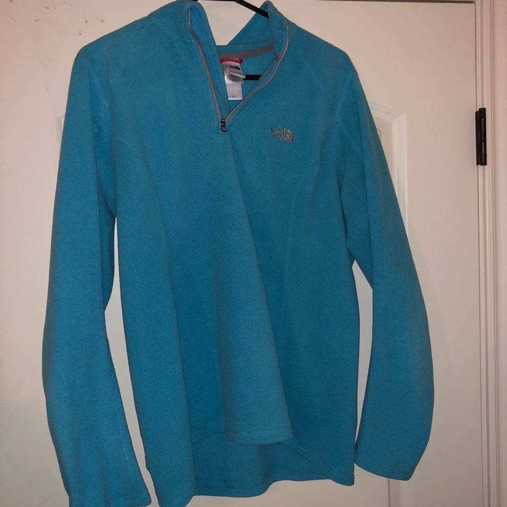 Turquoise North Face Pull Over - image 1